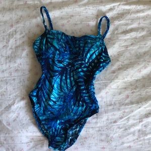 Vintage Padded One-Piece Swimsuit